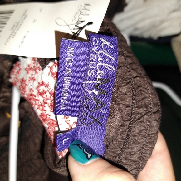 Miley Cyrus Max Azria Navajo embroidered tunic oak - Picture 5 of 12